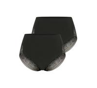 Shapingpants YSABEL MORA "Special You", Damen, Gr. XXL, schwarz, Obermaterial: 73% Polyamid, 27% Elasthan, Unterhosen, florale Spitze, elastisch, Form-Effekt (43672600-XXL) schwarz