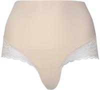 MAGIC Bodyfashion Damen Slip 'Tummy Shaper Lace' beige / weiß, Größe XXL, 4675547 Beige / Weiß XXL