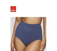 Shapingslip PETITE FLEUR, Damen, Gr. XL (48/50), 2 Stk., blau (marine, weiß), Microfaser, Obermaterial: 88% Polyamid, 12% Elasthan, Unterhosen, SEAMLESS im Doppelpack (90908128-XL) marine, weiß
