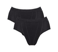 Shapingslip SLOGGI "Control", Damen, Gr. 38, schwarz, Single Jersey, Obermaterial: 94% Baumwolle, 6% Elasthan, unifarben, körpernah, Unterhosen, formend, Baumwollmix, weich, elastisch (28446740-38) sc