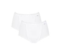 Shapingslip SLOGGI "Control", Damen, Gr. 42, weiß, Single Jersey, Obermaterial: 94% Baumwolle, 6% Elasthan, unifarben, figurbetont, Unterhosen, doppellagige Bauchpartie, formend, Baumwollmix, elastisc