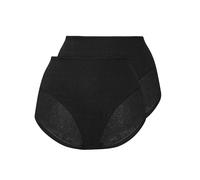 Shapingslip SUSA "2er Pack Shaper Slip Milano", Damen, Gr. 38, schwarz, Obermaterial: 84% Polyamid PA. 13% Elasthan EL. 3% Baumwolle CO., Unterhosen (42263616-38) schwarz