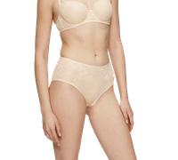 Shapingslip TRIUMPH "Amourette Charm", Damen, Gr. 38, beige (creamy dream), Microtouch, Obermaterial: 76% Polyamid, 24% Elasthan, figurbetont, Unterhosen Shapingslip, Stretch-Spitze, hüftig geschnitte