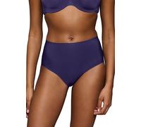 Shapingslip TRIUMPH "BMU Illusion Curve", Damen, Gr. S, blau (prussian blau), Microtouch, Obermaterial: 56% Polyamid, 44% Elasthan, körpernah, Unterhosen, weich, nahtlos, mittlerer Shape-Effekt, forme