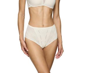 Shapingslip TRIUMPH "Shape Smart Ellipse", Damen, Gr. XL, bunt (ecru weiß), Microtouch, Obermaterial: 60% Elasthan, 40% Polyamid, Unterhosen, glättend, weich, mittelstark formend, Power-Mesh, Microtou