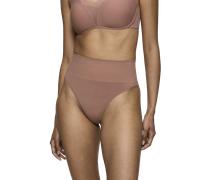 Shapingslip TRIUMPH "Soft Sculpt", Damen, Gr. 36, braun (toasted almond), Single Jersey, Obermaterial: 78% Polyamid, 22% Elasthan, unifarben, körpernah, Unterhosen, nahtlos, formend, leichter Bauchweg