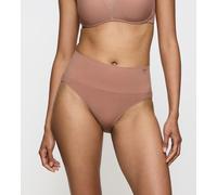 Shapingslip TRIUMPH "Soft Sculpt", Damen, Gr. 44, braun (toasted almond), Single Jersey, Obermaterial: 78% Polyamid, 22% Elasthan, unifarben, körpernah, Unterhosen, nahtlos, leicht formend, hoher Bein