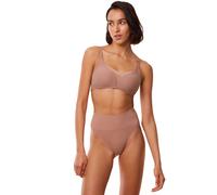 Shapingslip TRIUMPH "Soft Sculpt", Damen, Gr. 46, braun (toasted almond), Single Jersey, Obermaterial: 78% Polyamid, 22% Elasthan, unifarben, körpernah, Unterhosen, nahtlos, leicht formend, hoher Bein