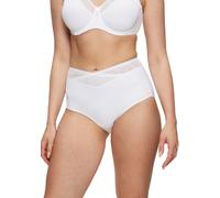 Shapingslip TRIUMPH "True Shape Sensation", Damen, Gr. 38, weiß, Jersey, Obermaterial: 56% Polyamid, 39% Elasthan, 5% Polyester, unifarben, Unterhosen, Mesh-Einsätze, Stretch-Tüll, Wickel-Optik (31409