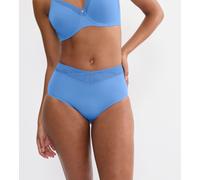 Shapingslip TRIUMPH "True Shape Sensation", Damen, Gr. 46, ciel, Jersey, Obermaterial: 56% Polyamid, 44% Elasthan, Unterhosen, Mesh-Einsätze, Stretch-Tüll, Wickel-Optik (96084124-46) ciel