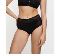 Shapingslip TRIUMPH "True Shape Sensation", Damen, Gr. 46, Jersey, schwarz, Jersey, Obermaterial: 56% Polyamid, 39% Elasthan, 5% Polyester, Unterhosen, Mesh-Einsätze, Stretch-Tüll, Wickel-Optik (12779
