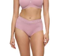 Shapingslip TRIUMPH "True Shape Sensation T", Damen, Gr. 42, rosa (rosebloom), Jersey, Obermaterial: 56% Polyamid, 44% Elasthan, Mesh, unifarben, Unterhosen Shapingslip, Mesh-Einsätze, flache Kanten (