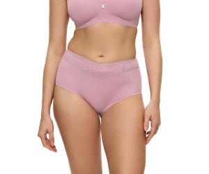 Shapingslip TRIUMPH "True Shape Sensation T", Damen, Gr. 42, rosa (rosebloom), Jersey, Obermaterial: 56% Polyamid, 44% Elasthan, Mesh, unifarben, Unterhosen Shapingslip, Mesh-Einsätze, flache Kanten (