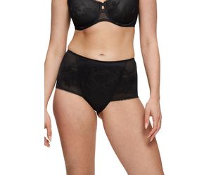 Shapingslip TRIUMPH "Wild Rose Sensation", Damen, Gr. 46, schwarz, Spitze, Obermaterial: 71% Polyamid, 29% Elasthan, unifarben, körpernah, Unterhosen, flache formende Spitze, mittlerer Shape-Effekt, a