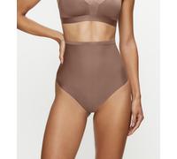 Shapingstring TRIUMPH "Shape Smart", Damen, Gr. S, braun (toasted almond), Microtouch, Obermaterial: 54% Elasthan, 46% Polyamid, unifarben, körpernah, Unterhosen Shapingstring, formend, leicht, nahtlo