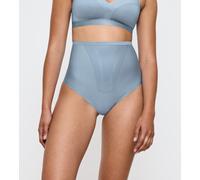 Shapingstring TRIUMPH "Shape Smart", Damen, Gr. XL, blau (chambray), Microtouch, Obermaterial: 54% Elasthan, 46% Polyamid, körpernah, Unterhosen, formend, leicht, nahtlos, elastisch, mit Power-Mesh-Zo