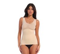 Shapingtop MAGIC BODYFASHION, Damen, Gr. M, braun (latte), Stoff, Obermaterial: 65% Polyamid, 35% Elasthan, unifarben, sehr figurbetont hüftbedeckend, tiefer Rundhals, Tops, mit figurformender Funktio