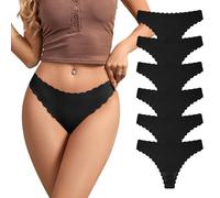 SHARICCA Nahtlose Unterwäsche Damen Seamless Strings Tangas für Damen Hipster Slips Sexy Bequem Unterwäsche Thongs Mehrfarbig S-XL(Mehrfarbig-6P02,M)