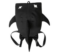 Shark -Rucksack, 3D -Haifisch -Tasche, Reißverschluss Geräumige Neuheitspanne, trendiger tragbarer Kinder -Rucksack mit Griff für Mobiltelefone, Brieftaschen, Kosmetik, Schulmaterial (schwarzer) Hai