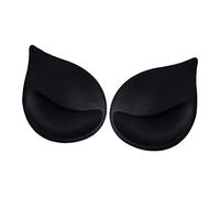 Sharplace 1 Paar BH-Pads BH-Einsätze Polster herausnehmbare Sport-BH-Einsätze Push-up für Frauen, Bikinis Unterwäsche-Einsätze Pads atmungsaktive Brust-Pads für Sport-BH Bademode, Schwarz