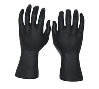 Sharplace 1 Paar Schmuckständer Schaufensterpuppe Hände, Schmuckständerhalter, Schmuckaufbewahrung für Ringe, Uhren, Handschuhe, Schmuckschrank Organisator für Armbänder Foto-Requisiten, Schwarz II