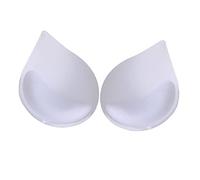 Sharplace 1 Paar Schwamm-BH-Einsatzpolster -Verbesserung Cup Lifter Shaper Pad Abnehmbares Weiches Leichtes Elastisches für Sport-Bikini, Weiß