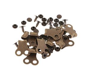Sharplace 10 Sätze Boot Lace Hooks Spitzenbeschläge mit, Bronze
