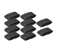 Sharplace 10 Stück Elastische Gürtelhalter Gürtelhalter Band Gurthalter Band Wanderzubehör Nylon Gurthalter Gürtelschlaufen, Schwarz