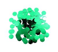 Sharplace 130 Stück Pailletten, Pailletten Basteln Schneidern, Große Pailletten Mit Loch Flache Runde Pailletten für Schmuckherstellung DIY Nähen Handwerk Hochzeitsdekoration 16x16 mm, Dunkelgrün