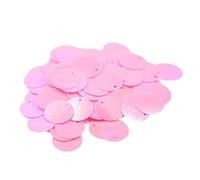 Sharplace 130 Stück Pailletten, Runde Pailletten mit Loch, 16x16 mm, Rosa