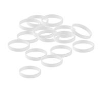 Sharplace 15 Stücke Lot Silikagel Armbänder Sport Armband Dehnbare Armreif Erwachsene Dekor, Weiß