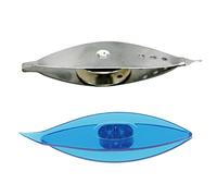 Sharplace 2 Stück Occhi Schiffchen, Tatting Shuttle Weaving Tool für Hand Spitze Herstellung DIY Handwerk Häkeln Werkzeug, Metall Stricken Spitze Handwerk Kunst Zubehör