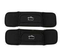 Sharplace 2 Stück Schulterpolster, Abnehmbarer Schulterriemen, rutschfestes Schultergurt, Tragegurt Polster, Schulterschutz, Schultergurtpolster für Rucksack, Umhängetaschen, Gitarrentasche, Schwarz