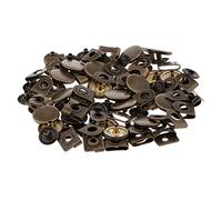 Sharplace 20 Stück Hosenhaken 15mm Metall Druckknöpfe, Augen Verschluss, schneidern Haken und Ösenverschlüsse für Hose, Rock, Pullover, Nähen, Basteln, Kleidung, Jacken, Jeans trägt, Bronze