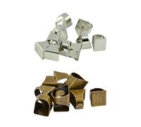 Sharplace 20pcs Messing Ringschiene Ringrohlinge Ringfassung für Basteln, Herstellen von Schmuck