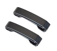 Sharplace 2er Pack Gurtband Endclip Verbindungsschnalle für Rucksack Anpassungsriemen Schwarz, L