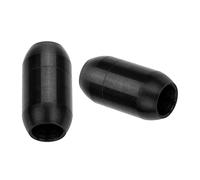 Sharplace 2pcs Spalte Magnetverschluss Magnetische Schmuckverschlüsse, Schmuck Halskette Armband, schwarz, 8 mm