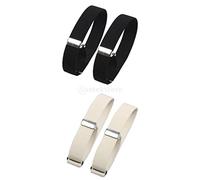 Sharplace 4 Stück Fashion Herren Hemd Ärmelhalter, Anti Rutsch Hemd Hülsenhalter, Elastische Verstellbare Armbänder, Strumpfband Ärmel Halter, Ärmeln Sleeve Holders Hemdarmbänder für Männer Frauen