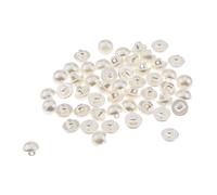 Sharplace 50 Perlen Knöpfe für schneidern Scarpbooking Kleidung Tasche Deko, 10 mm