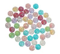 Sharplace 50er Set Bunte Cabochon Klebstein Glasstein Schmucksteine Glitzersteine Schmucksteine Strasssteine Bastelsteine Kleidung Deko, Mischte