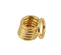 Sharplace 6 Stück Feder-Karabinerhaken Zink-Legierung-Ring Clip Handtasche Schultergurt Schlüsselbund Schlüsselbund Klettern Rucksack DIY Taschenringe Handwerk, gold