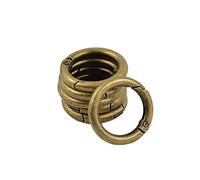 Sharplace 6 Stück Feder-Karabinerhaken Zink-Legierung-Ring Clip Handtasche Schultergurt Schlüsselbund Schlüsselbund Klettern Rucksack DIY Taschenringe Handwerk, bronze
