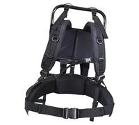 Sharplace 60 kg Schwerer Rucksackrahmen, gefalteter Taschenrahmen, Leichter, tragbarer, praktischer Rucksack aus Aluminiumlegierung und Nylon für Trekking, Schwarz