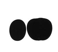 Sharplace 6pcs Ellbogen - und Knieflicken zum Aufnähen oder Aufbügeln, ovale Flicken für Ellenbogen und Knie Applikation, Schwarz