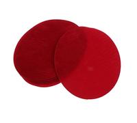 Sharplace 6pcs Weiche Samt Ellbogen - und Knieflicken zum Aufnähen oder Aufbügeln, ovale Flicken für Ellenbogen und Knie Applikation, rot