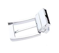Sharplace Gürtelschnalle Herren 35 mm Buckle Wechselschließe Gürtelschließe, Metall-Legierung Drehschnalle für Wechselgürtel, Einzackige Rechteck Ersatzschnalle für Männer Ledergürtel, Silber