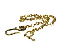 Sharplace Herren Schlüsselkette Geldbörsen Kette Hosenkette Messing mit Haken, Punk Style