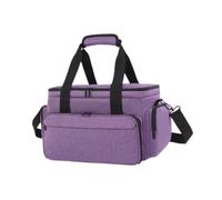 Sharplace Reise-Make-up-Tasche, Kosmetik-Organizer, wasserabweisend, tragbar, große Kapazität, abnehmbare Trennwände für unterwegs, Violett