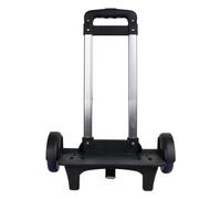 Sharplace Rucksack-Trolley, Gepäckwagen, faltbar, tragbar, kompakt, Schwarz, Trolley-Wagen, Rollwagen für Rucksack-Boxen, Schulranzen, Kinder, MÄNNER