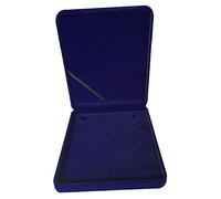 Sharplace Schmuckschatulle Aus Plüschstoff, 1 Stück, 19cm x 24cm, Schmuck-Geschenkbox Für Halsketten In Marineblau, Weiches Plüschgefühl Für Besondere Anlässe